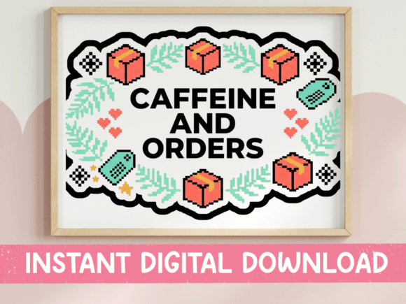 Caffeine and Orders Cross Stitch SVG Review