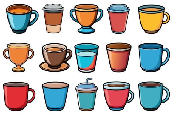 Coffee Cup Vector Clipart PNG SVG EPS Review