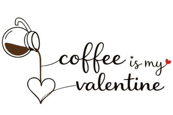 Coffee Valentine SVG Line Art Vector Review