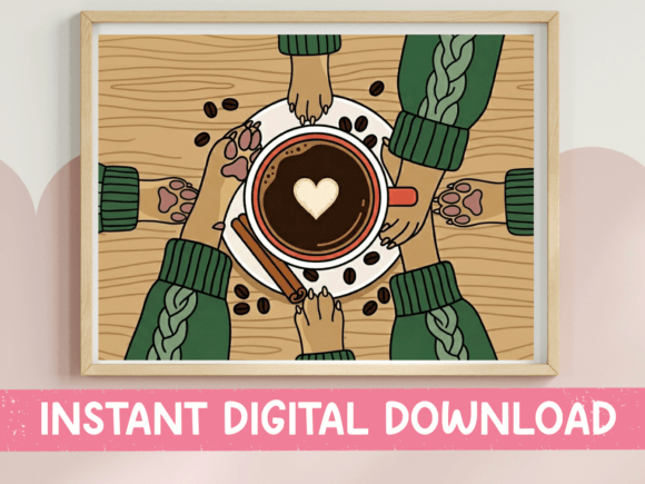 Cozy Coffee Paws Latte Sticker Art Review