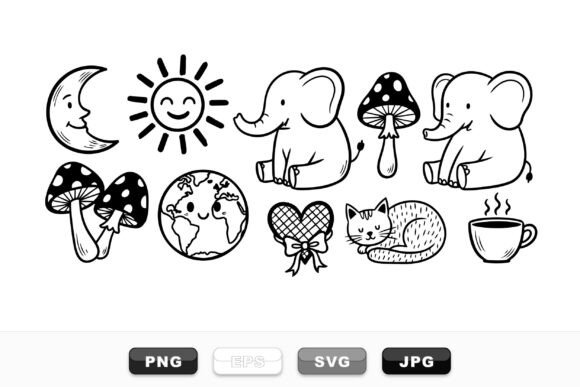 Cute Hand Drawn Doodle Set Review