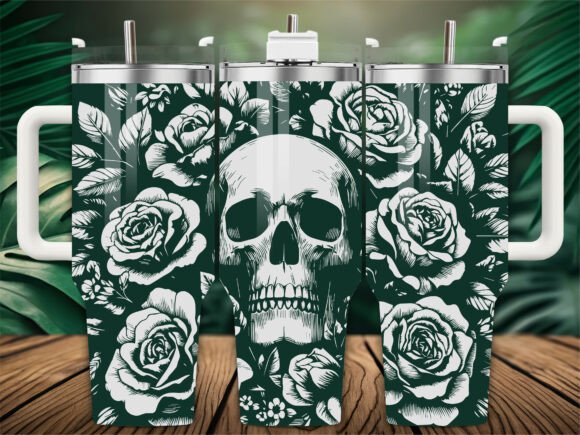 Dark Teal Rose Skull: A Designer's Review