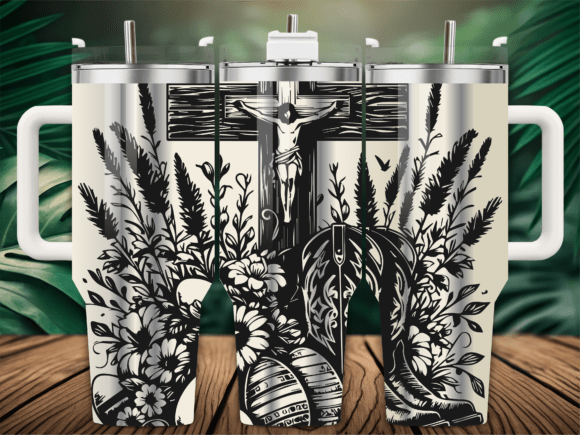 Easter Religious Cross Tumbler