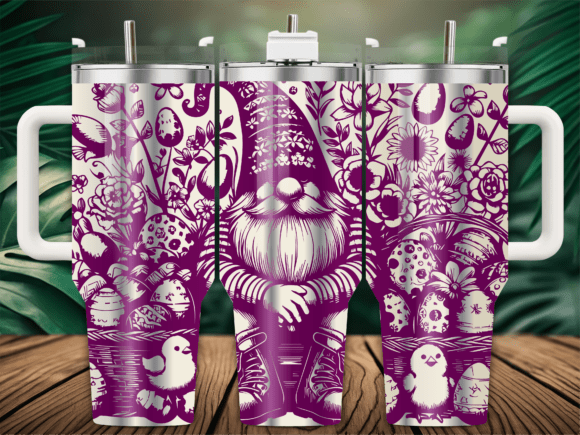 Floral Easter Eggs Gnome Tumbler Review