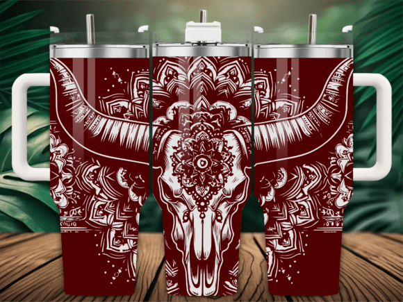 Mandala Floral Cow Skull Laser Tumbler Review