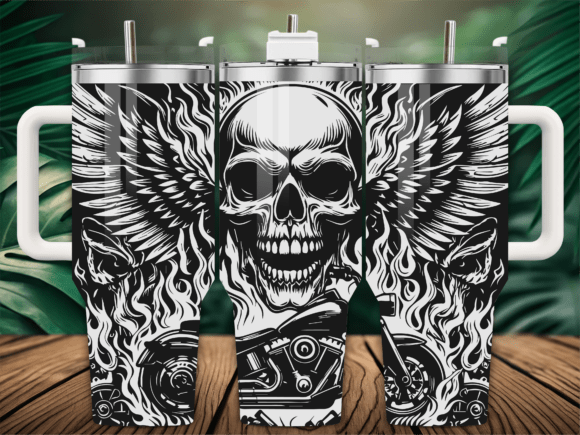 Motorcycle Skull Wings SVG: A Designer's Review