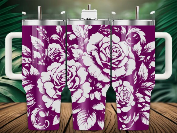 Purple Garden Rose Embroidery Review
