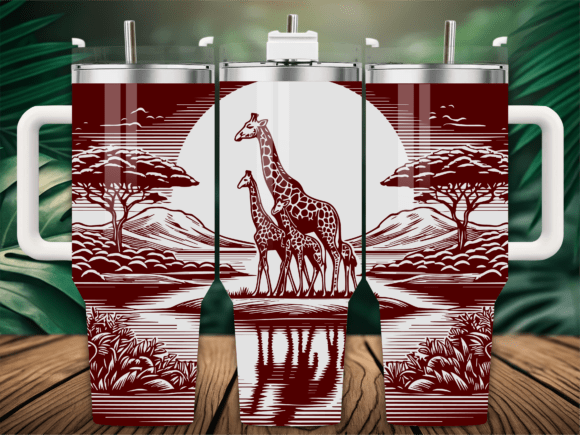 Safari Animal Giraffe Laser Tumbler Wrap Review