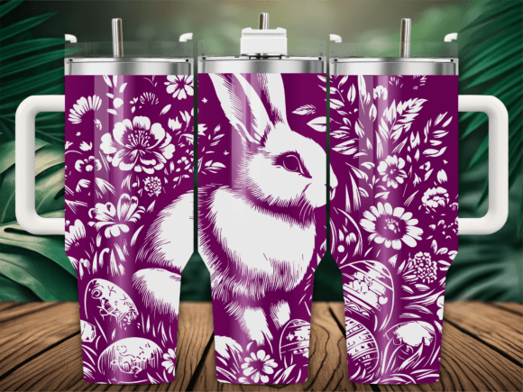 Spring Easter Bunny Eggs Tumbler Review